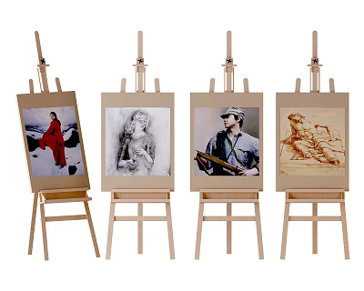 Modern easel adjustable easel drawing board 3d model Modern easel adjustable easel drawing board 3d model