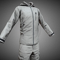 Ski Suit Clothes Coat Clothing Sportswear Sportswear Long Clothes 3d model