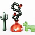 Modern Toy Decoration Sofa Stool Art Crafts Cactus Toy 3d model