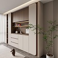 Modern Italian Wine Cabinet Sideboard Arc Wine Cabinet Sideboard 3d model