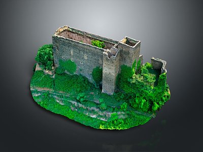 Monuments Sites Ruins Castle Fortress Ancient Castle Ancient Ruins Realistic 3d model