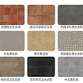 Diverse Floor Tiles Collection Featuring Formaldehyde-Free Anti-Slip Antique Vintage Grid Gray Plain and Cement Types