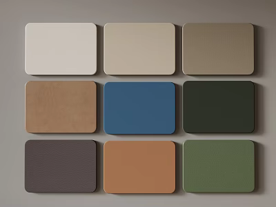 07 Modern Leather Walls 3d model