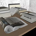 Modern Books 3d model