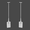 Hardware Tools Set Of Two Shovels With Wooden Handles And Metal Blades