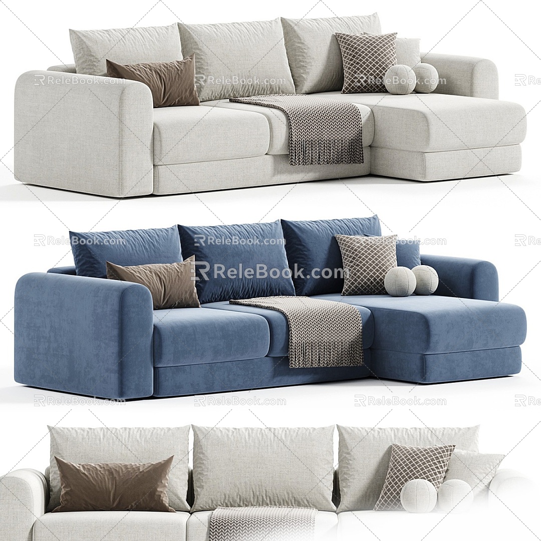 Modern Multiplayer Sofa 3d model