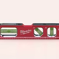 Milwaukee Professional Level Tool With Multiple Vials And Red Black Design For Accurate Measuring