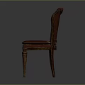 Vintage Red Upholstered Lounge Chair With Wooden Frame And Classic Design