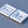 Socket switch panel 3d model