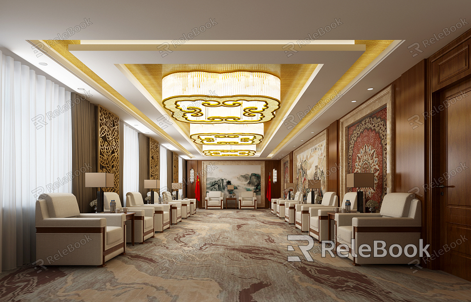 New Chinese Reception Room model