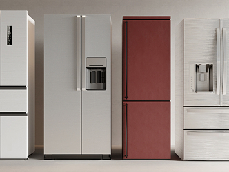 Modern refrigerator 3d model