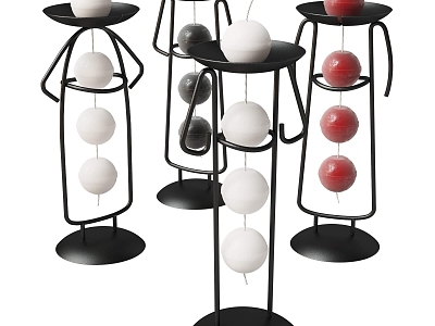 Modern Candlestick Personality Candlestick Ornaments Combination model