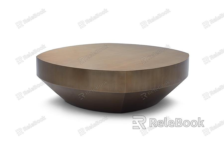 Metal round tea table model