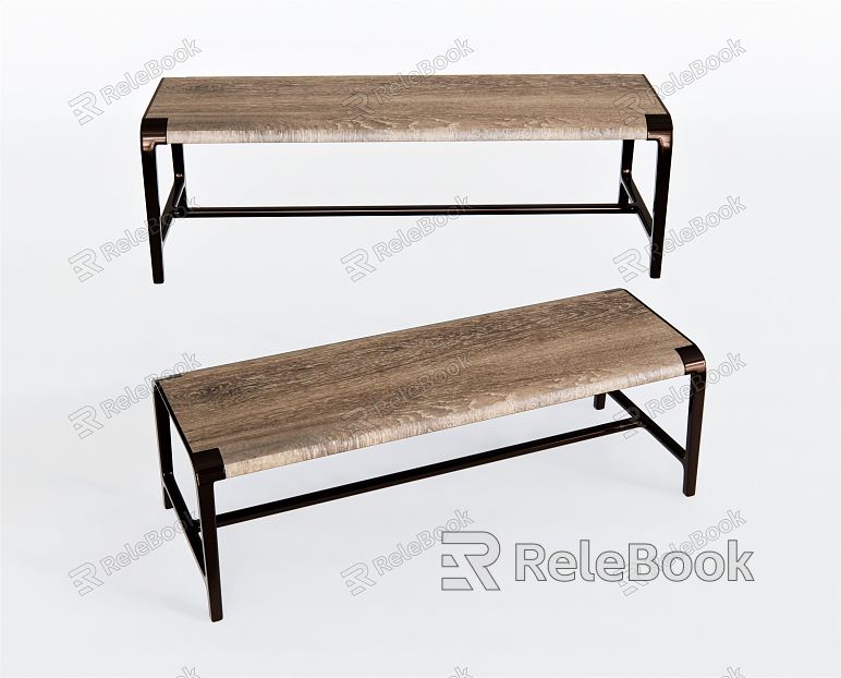 Modern Stool Bench Casual Stool Bench Low Stool model