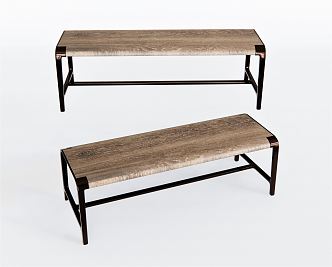 Modern Stool Bench Casual Stool Bench Low Stool 3d model