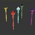 Scepter Ancient Scepter Cane Ancient Scepter Magic Scepter Metal Scepter Classical Scepter Magic Scepter 3d model