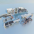 Modern Architectural Entrance Gate 3D Models with Various Designs Roofs and Structures