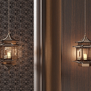 New Chinese Style Wall Lamp Decorative Wall Lamp Wall Lamp 3d model