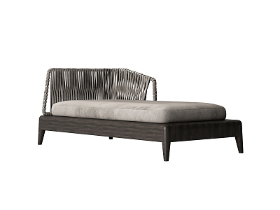 modern chaise longue woven sofa model