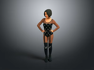 Woman Female Beauty Female Youth Girl Female Character Girl Realistic Woman 3d model