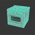 Rusty Small Vintage Gas Stove Oven With Classic Kitchen Appliance Style