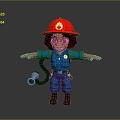 Firefighter Clothing Firefighter Fire Fighting Clothing Male Character Male Character Male Male Handsome 3d model