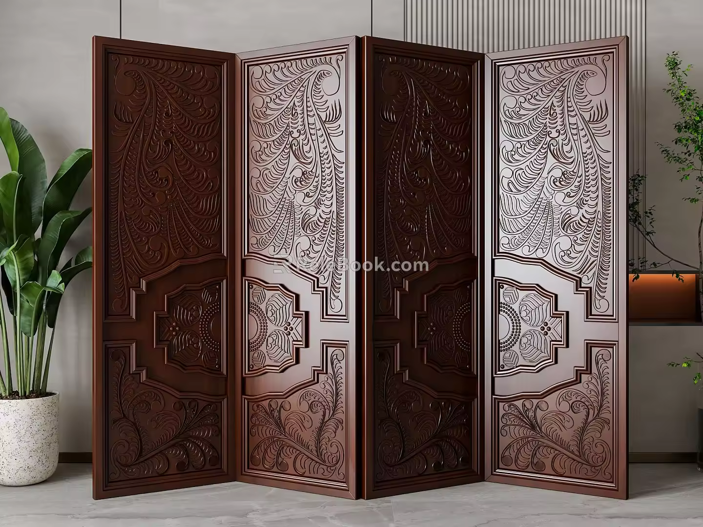 Screen partition 3d model