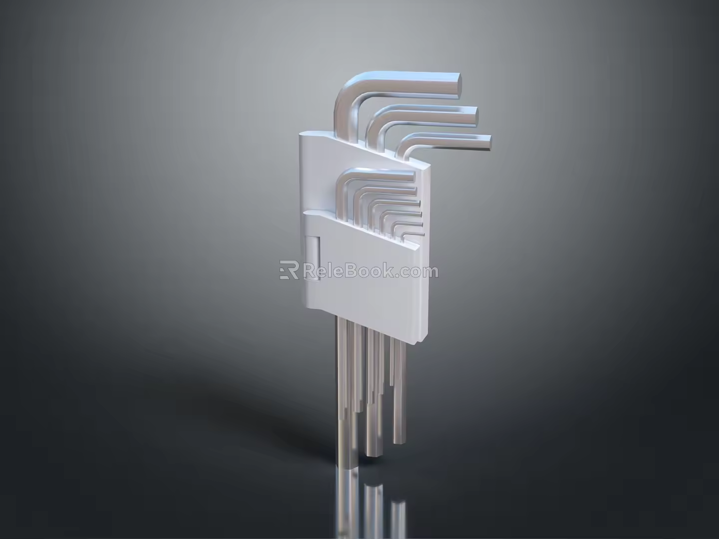 Modern wrench hex wrench hex tool board 3d model