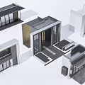 Modern Entrance Gate Designs Featuring Glass Panels and Sleek Metal Frames