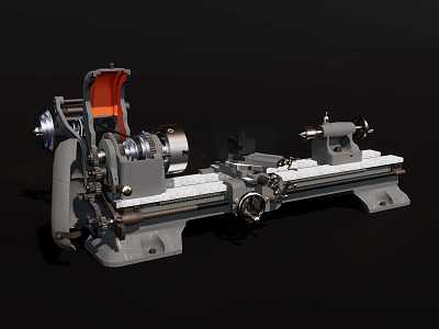 Lathe 3d model