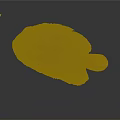Aquatic Animal Flatfish With Brown Spotted Flat Body Orange Fins On Dark Background With Reflection