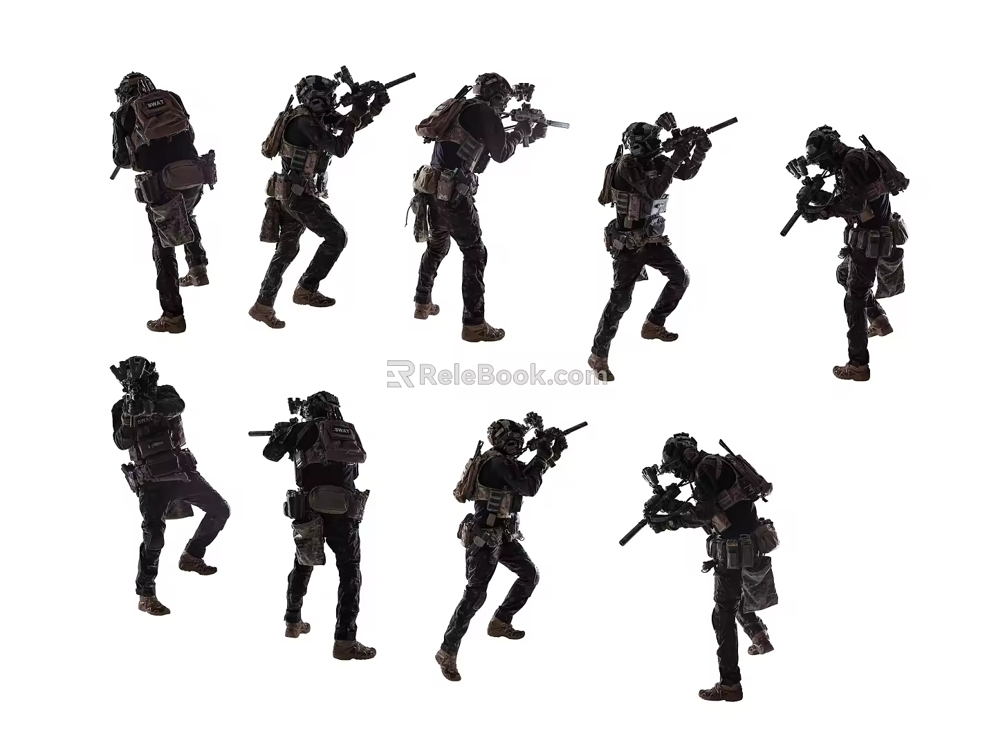 Characters Special Forces 3d model