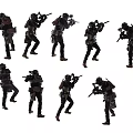 Characters Special Forces 3d model