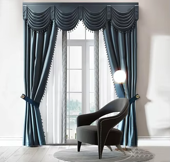 Curtains 3d model