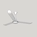 Modern White Ceiling Air Conditioning Fan With Sleek Design For Home Use