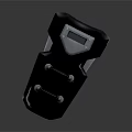 Black Electronic Device Component With Metal Housing Display Screen And Mounting Bolts