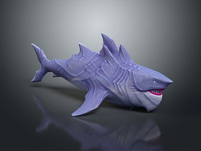 Modern Shark Cartoon Shark Anime Shark Fish Monster model