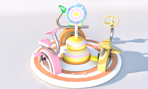 Children's Entertainment Amusement Park Facilities 3d model