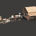 Durable Sports Equipment With Various Shooting Targets And Wooden Stands For Training