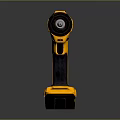 Cordless Electric Drill With Yellow And Black Design Ergonomic Handle And Powerful Motor