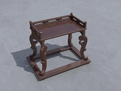 New Chinese Style Cultural Ornaments Vase Bonsai Bracket Antique Frame Incense Burger Base Redwood Solid Wood Ming and Qing Dynasty Vintage Furniture 3d model