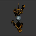 Modern robot dog robot dog robot warrior robot police 3d model
