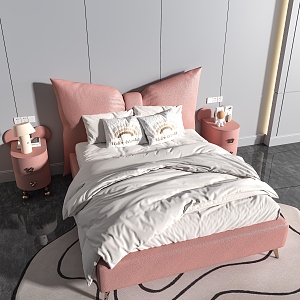 Modern Children's Bed Daughter Bed 3d model