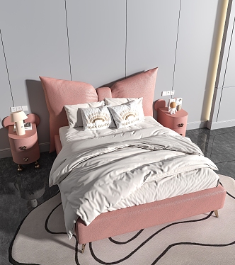 Modern Children's Bed Daughter Bed 3d model