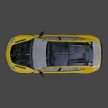 Yellow Lamborghini SUV With Black Roof And Sports Design UK License Plate