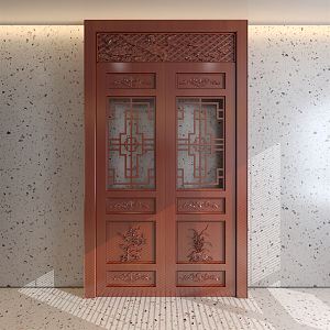 Chinese double door 3d model