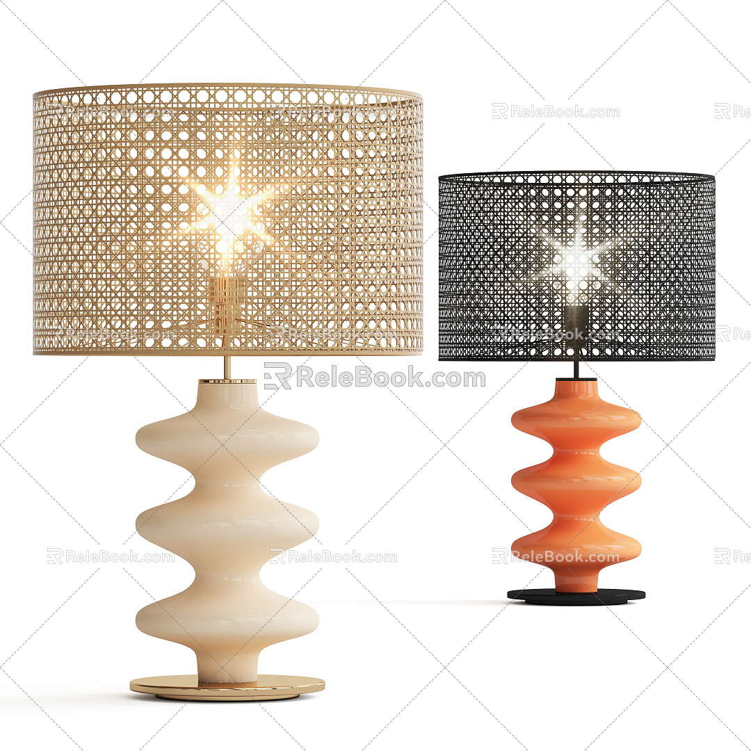 Jane European Table Lamp Small Table Lamp Bedside Lamp 3d model