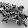 LEGO toy building blocks sci-fi fighter aircraft future aircraft 3d model