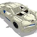 Modern Toy Lego Bugatti Car Toy 3d model