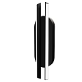Modern Black Silver Metal Wall Sconce with Sleek Minimalist Design for Home Decor